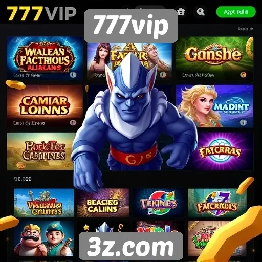 Variedade de jogos disponíveis no 777vip